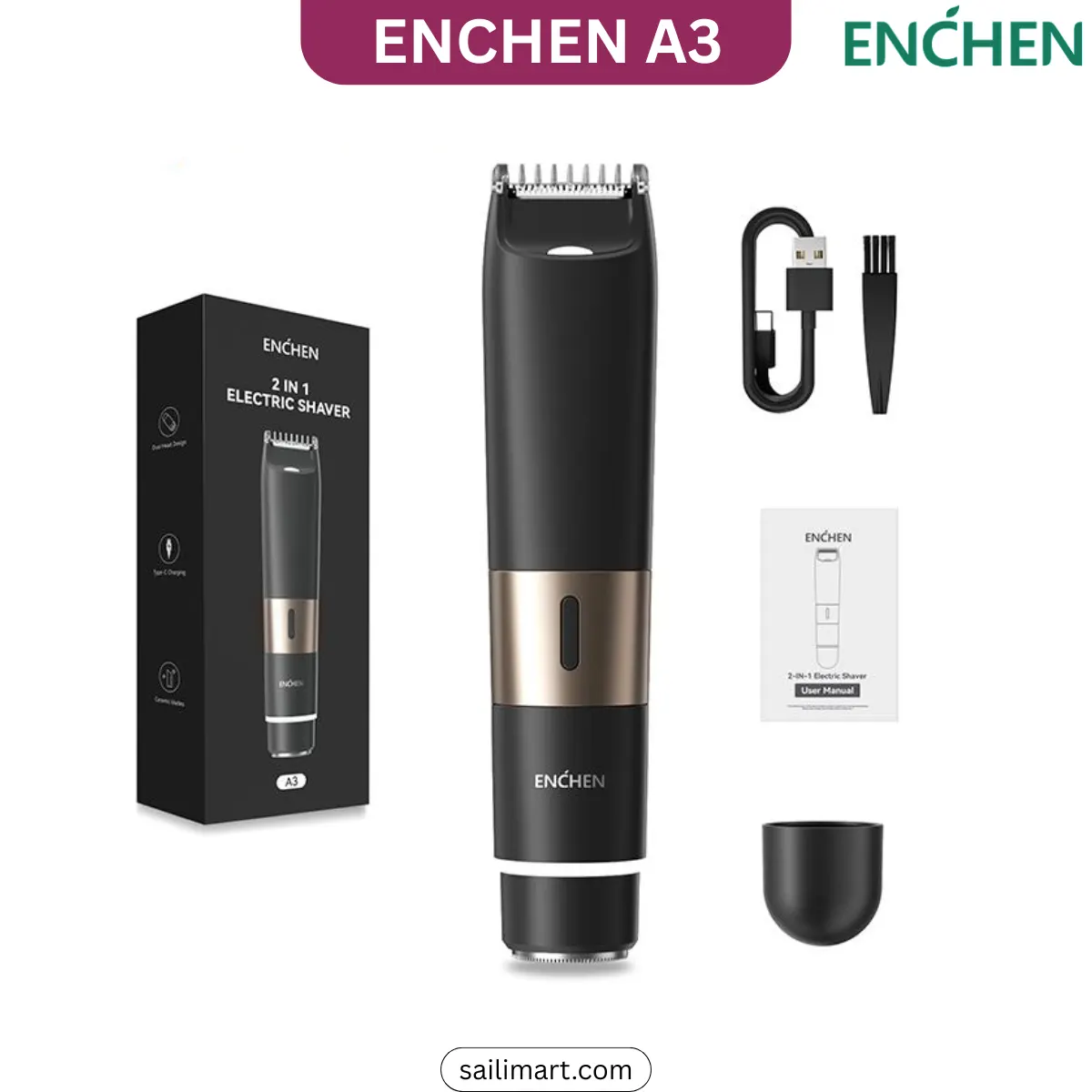 ENCHEN A3 Electric Shaver & Body Trimmer in Bangladesh