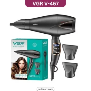 VGR V-467 Professional Hair Dryer (2300W, Ionic, AC Motor)