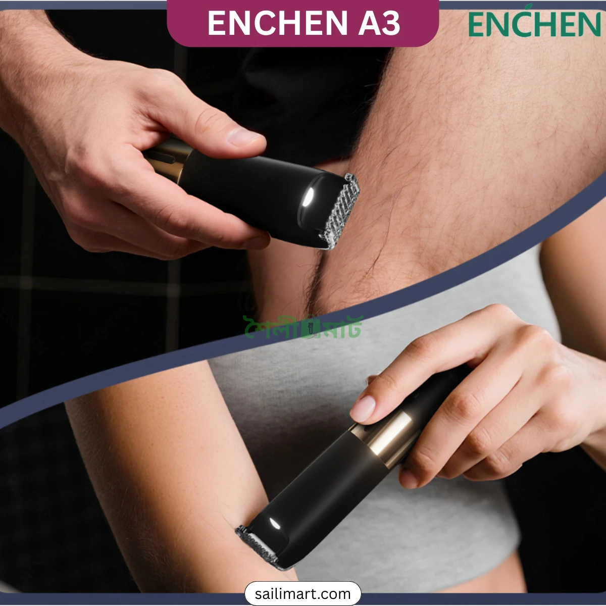 ENCHEN A3 2-in-1 Electric Shaver & Body Trimmer