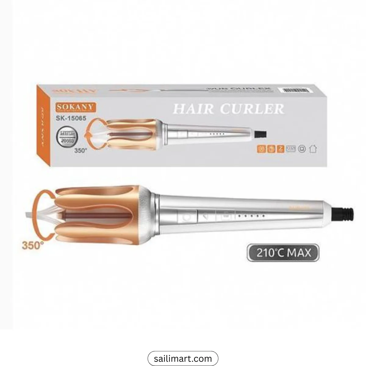 Sokany SK-15065 32mm Automatic Rotating Curling Iron