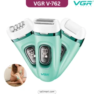 VGR V-762 versatile 3-in-1 lady epilator and grooming kit