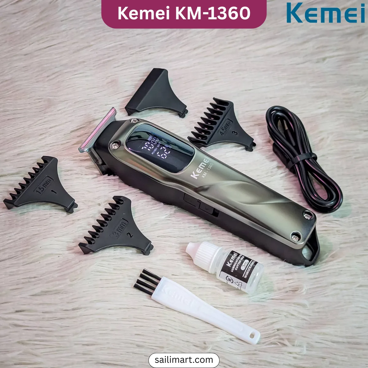 Kemei KM-1360 Professional Trimmer Best Price in Bangladesh