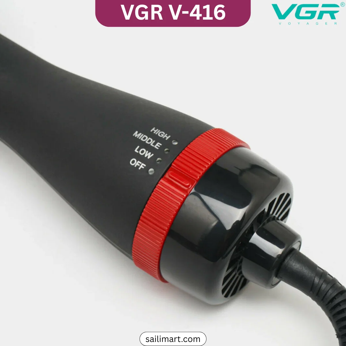 VGR V-416 2-in-1 Hot Air Brush & Hair Dryer Best Price in Bangladesh