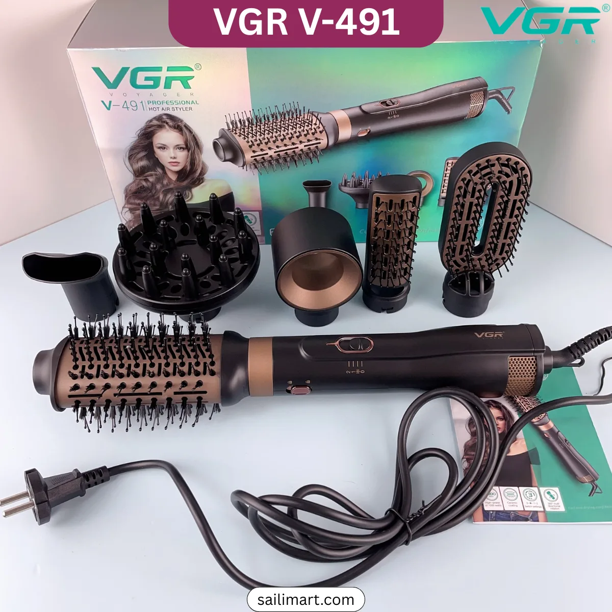 VGR V-491 6-in-1 Professional Hot Air Styler & Hair Dryer