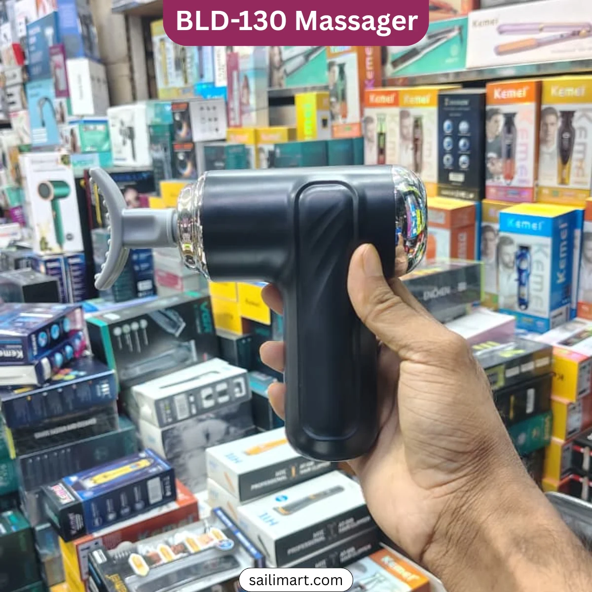 Blueidea BLD-130 Three Headed Fascia Gun Massager Best Price in Bangladesh