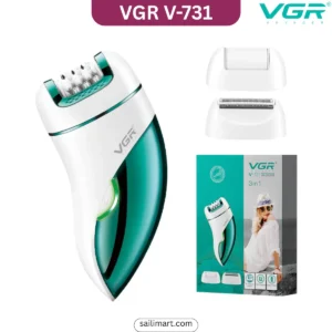 VGR V-731 3-in-1 Women Epilator and Grooming Kit