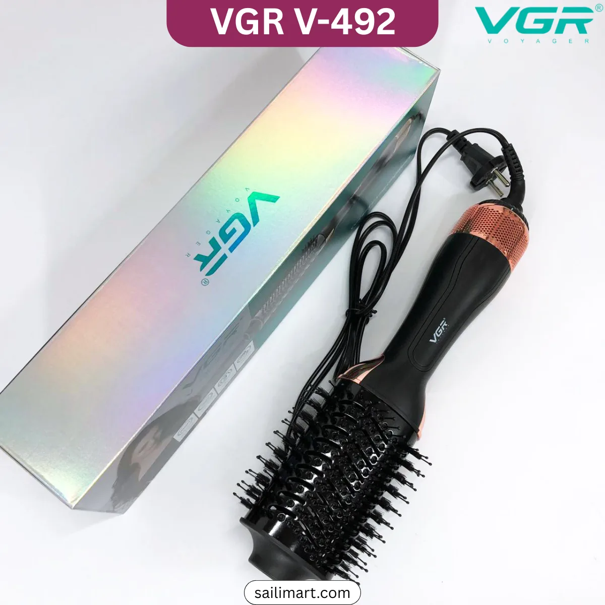 VGR V-492 3-in-1 Rotating Hot Air Brush Best Price in Bangladesh