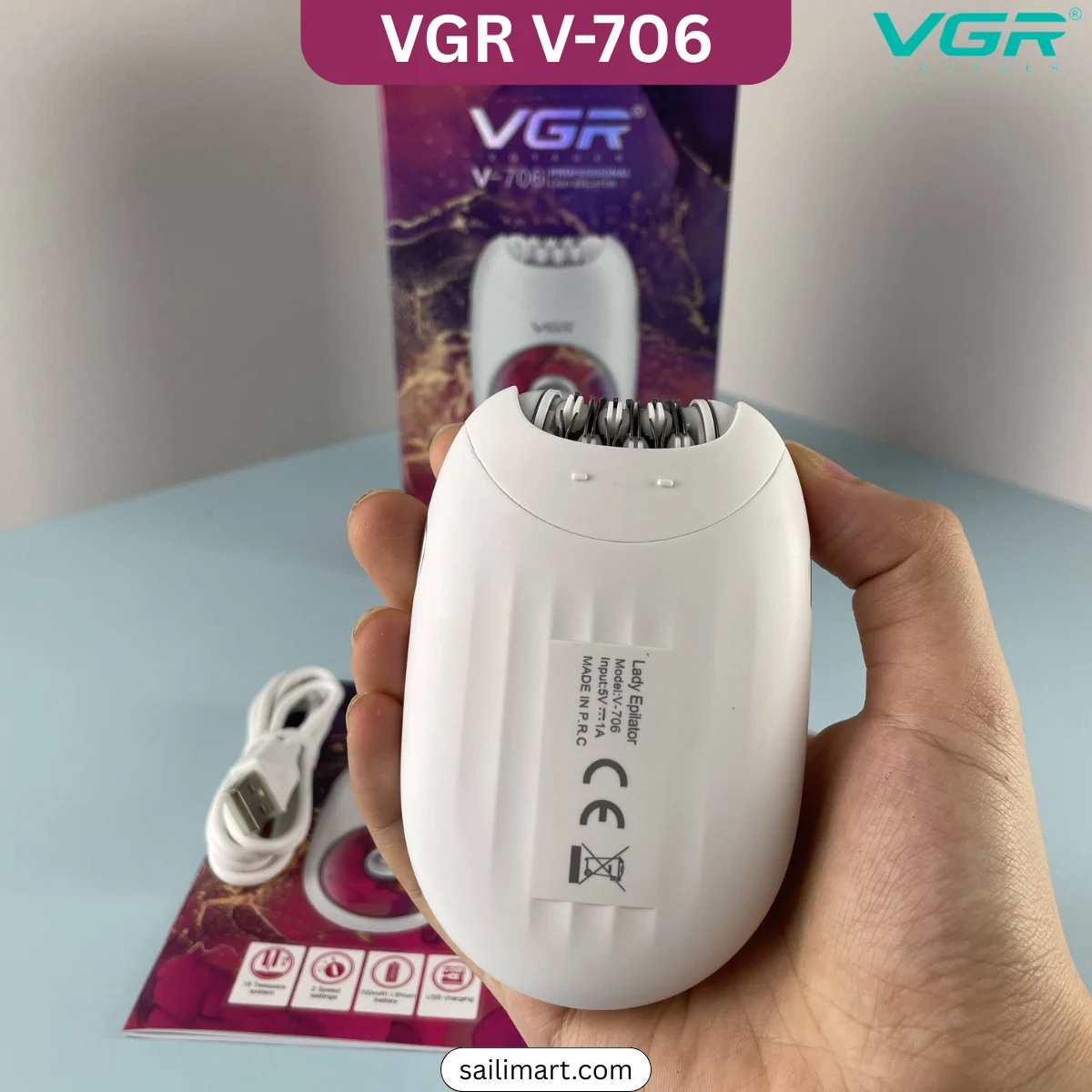 VGR V-706 Cordless Electric Women Epilator