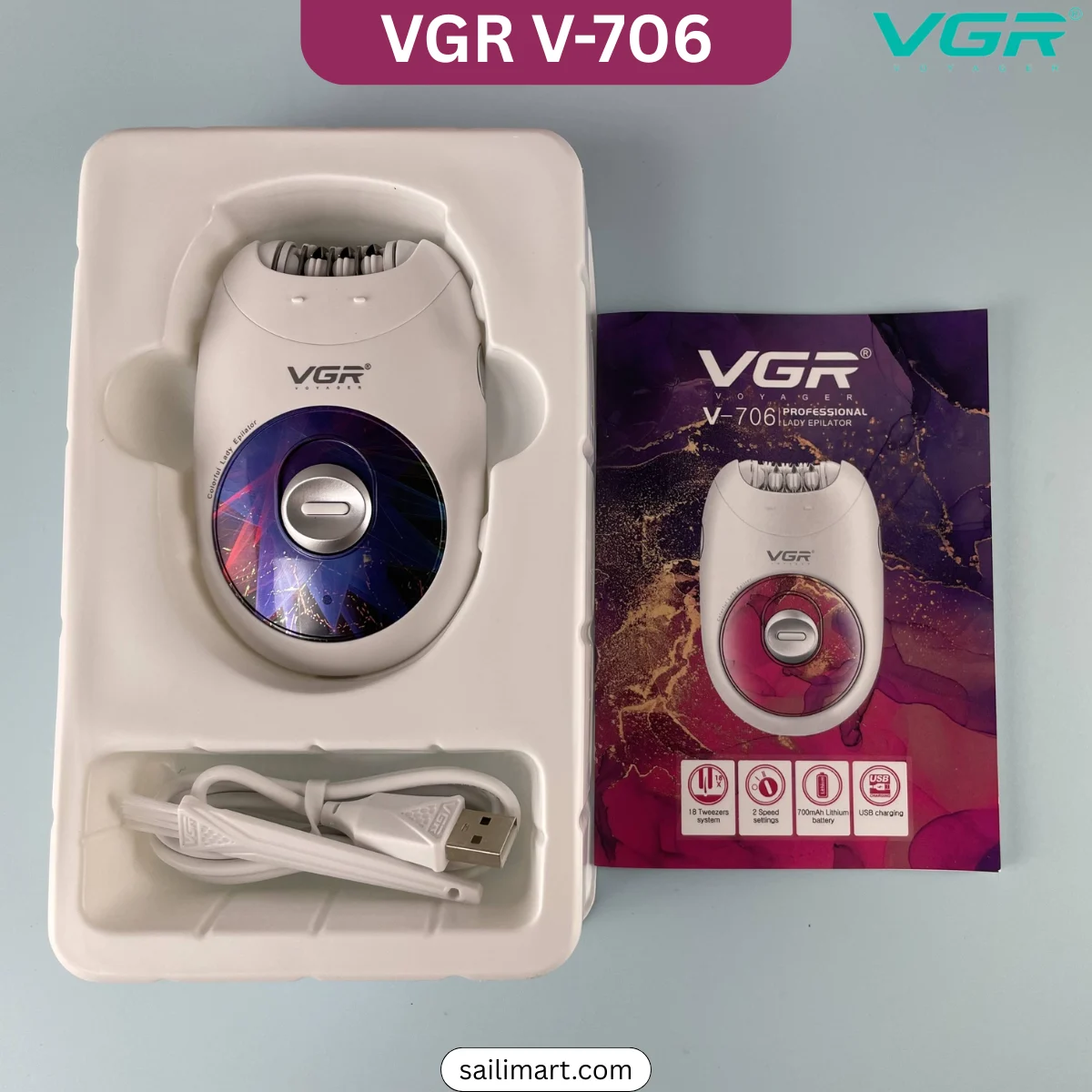 VGR V-706 Cordless Electric Women Epilator Best Price in Bangladesh