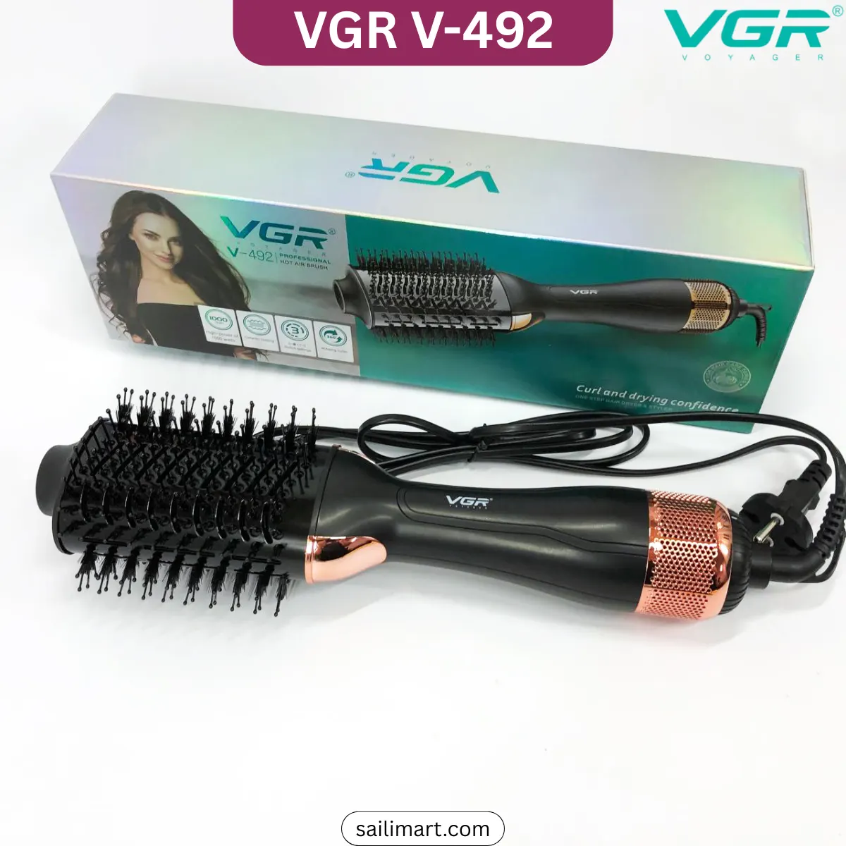 VGR V-492 3-in-1 Rotating Hot Air Brush