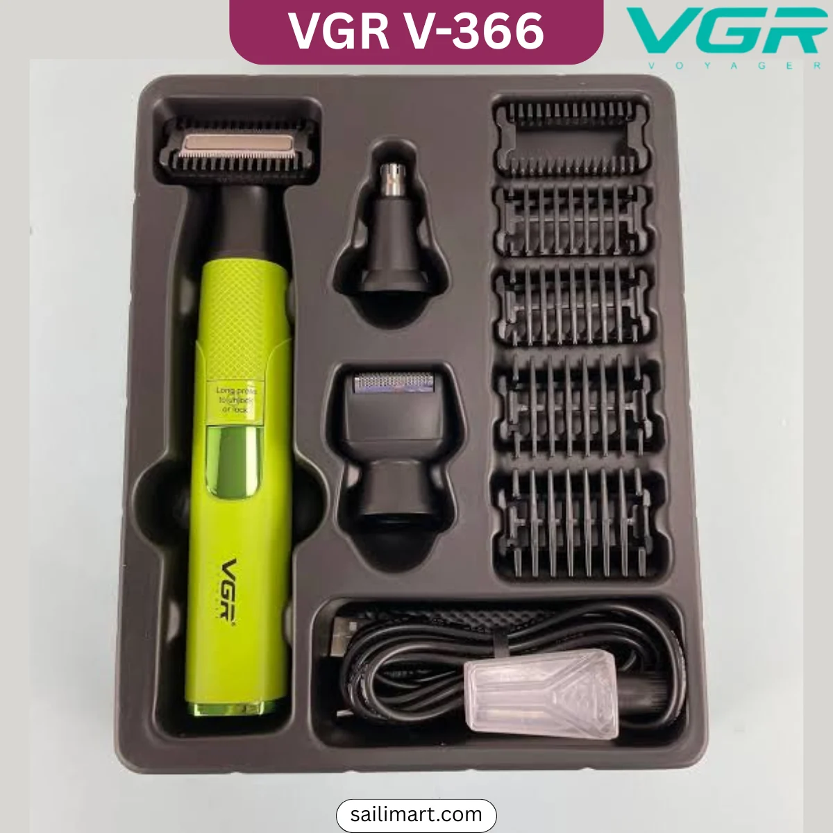 VGR V-633 3-in-1 Grooming Kit IPX6 Waterproof