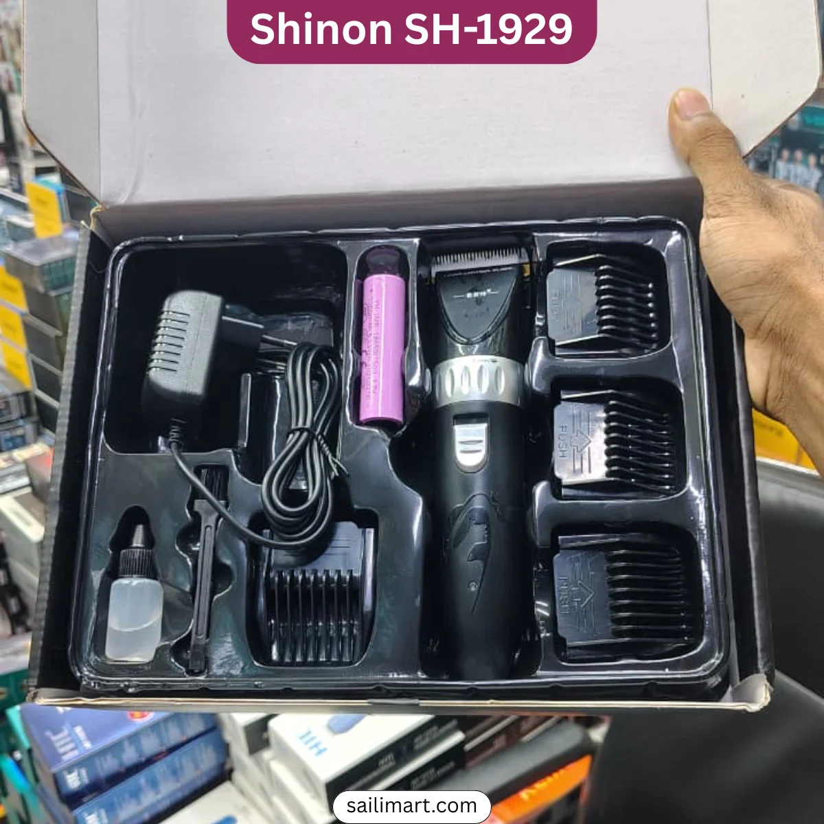 SHINON SH-1929 Professional Hair Clipper & Beard Trimmer