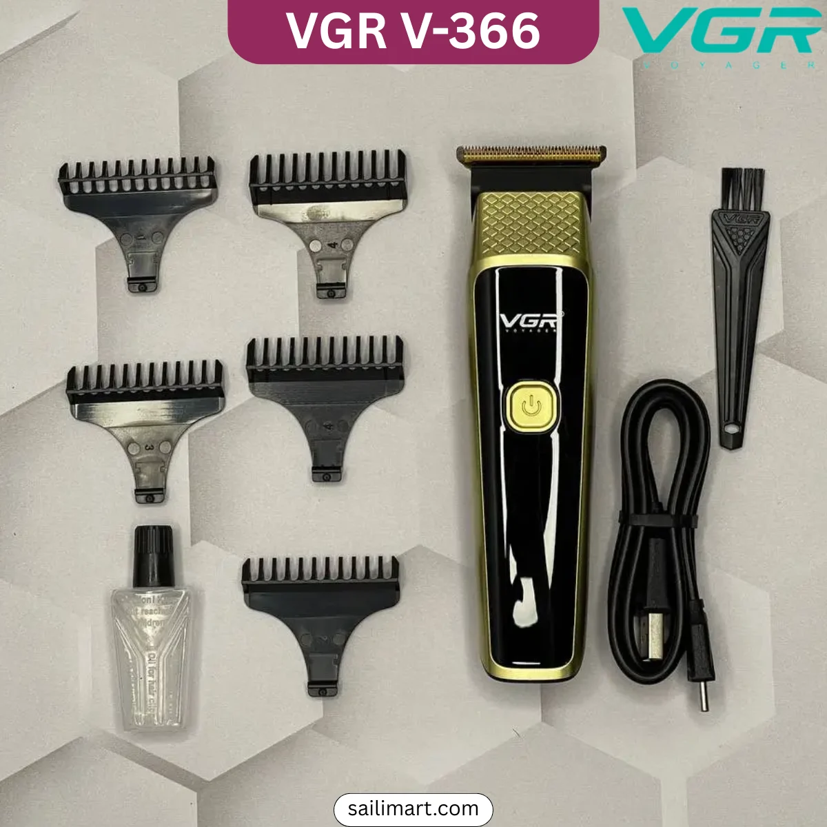 VGR V-366 Trimmer Professional Men's Grooming Kit