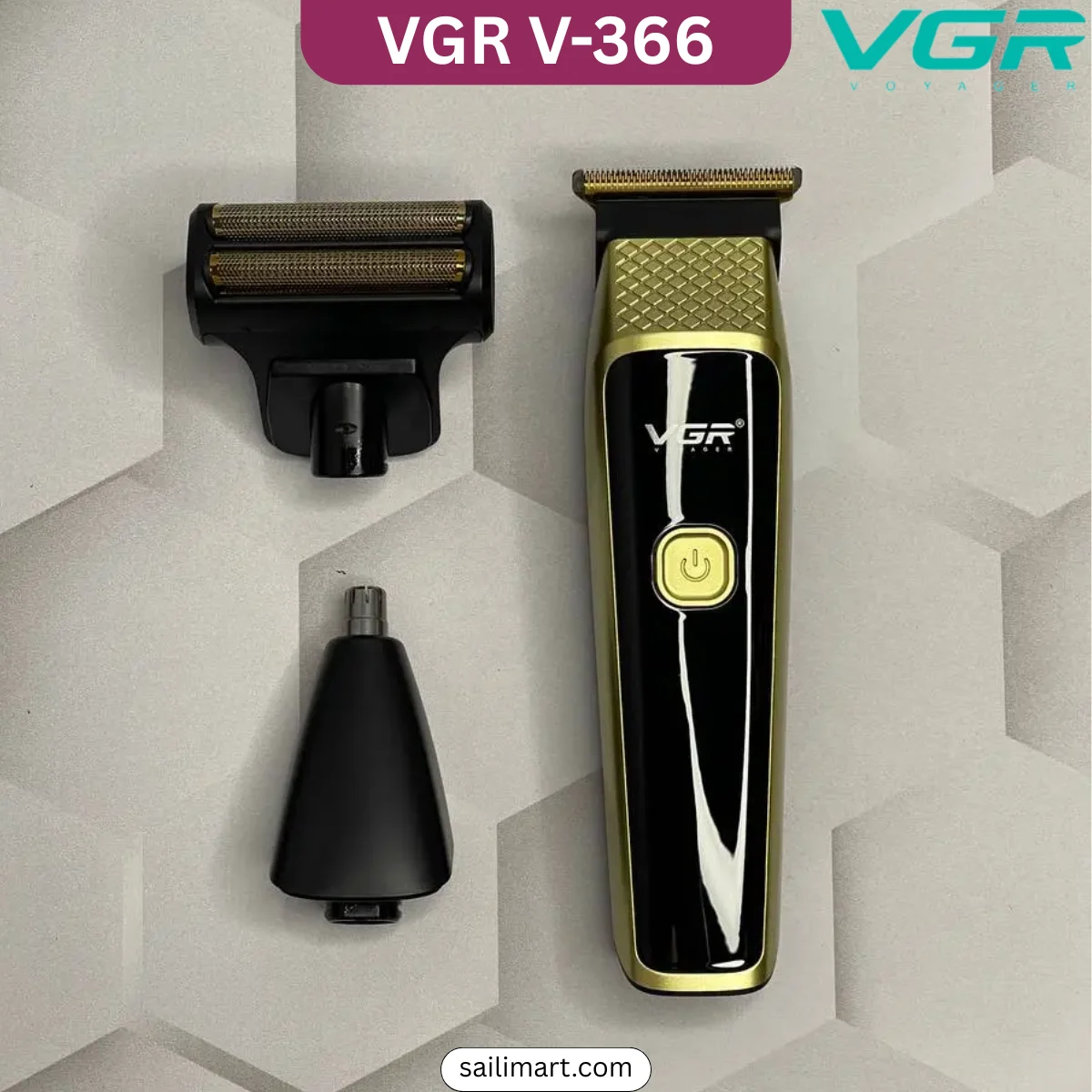 VGR V-366 Trimmer Professional Men's Grooming Kit