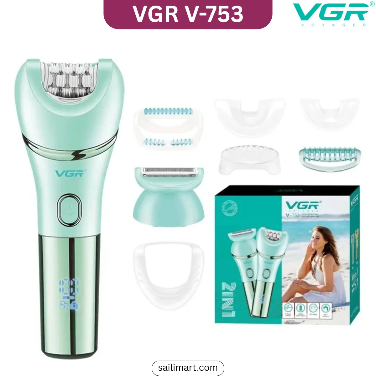 VGR V-753 2-in-1 Women Epilator & Shaver