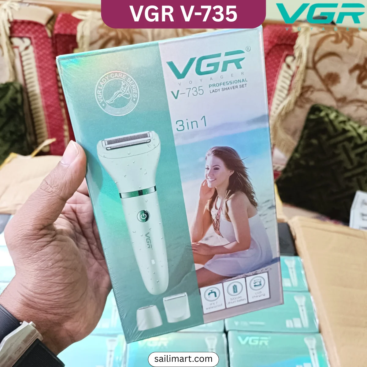 VGR V-735 3-in-1 Women Shaver Best Price in Bangladesh
