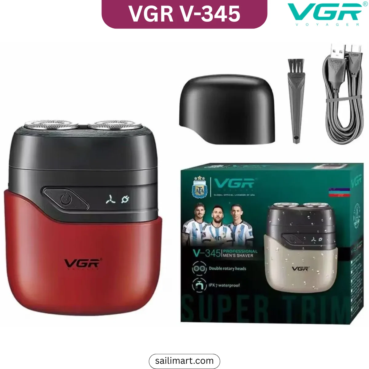 VGR V-345 Mini Electric Rotary Shaver Best Price in Bangladesh