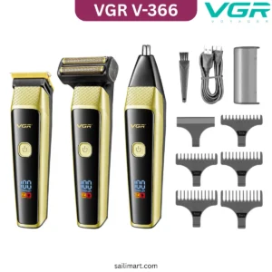 VGR V-366 3-in-1 Grooming Kit - Trimmer & Shaver