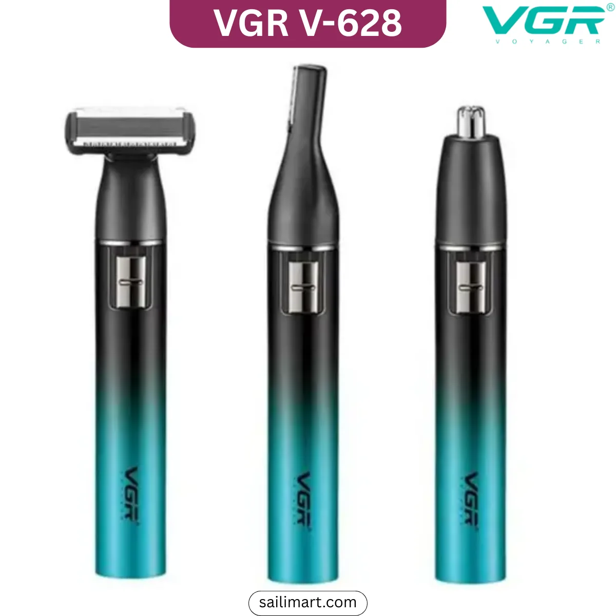 VGR V-628 3-in-1 Grooming Kit for Full Body