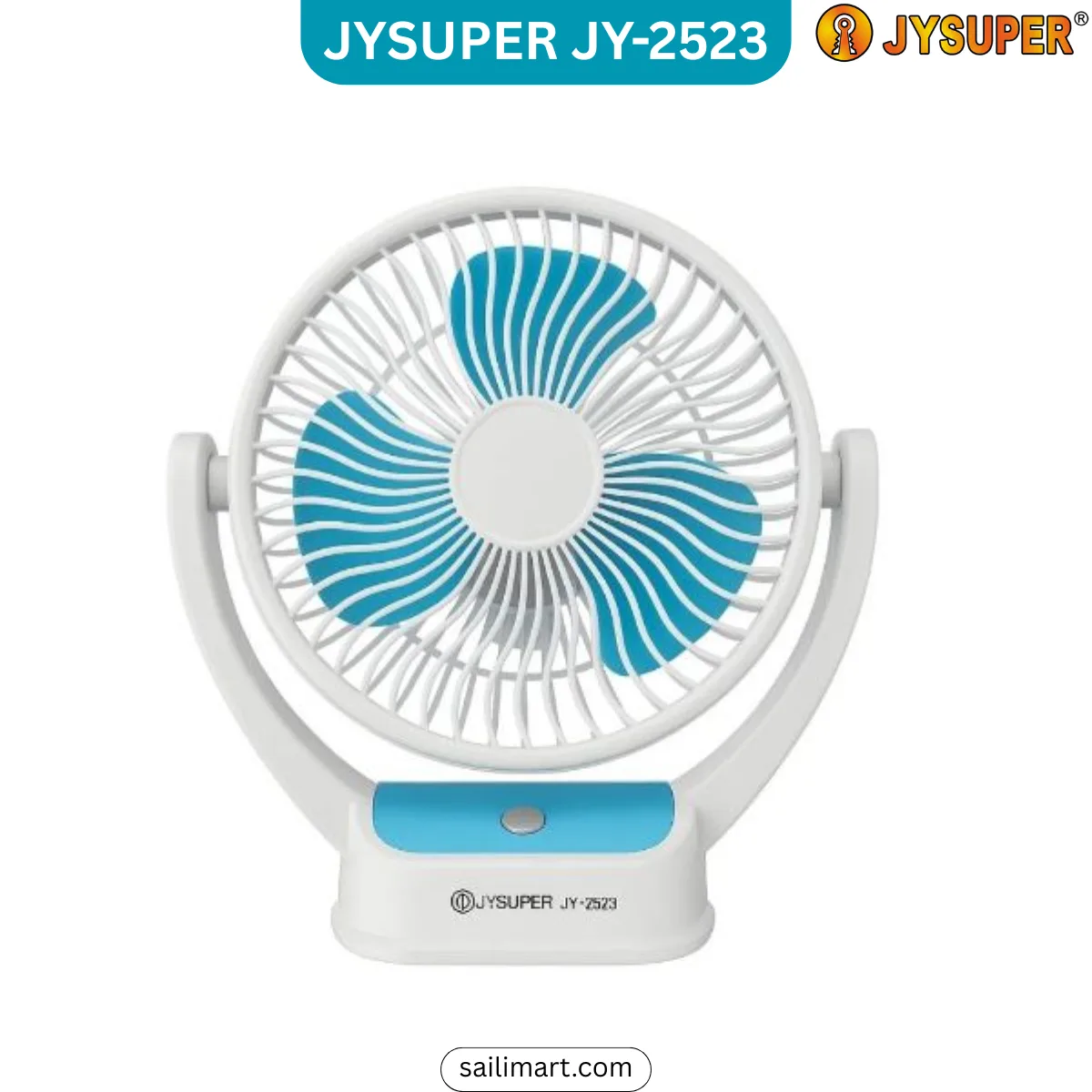 JYSUPER JY-2523 AC/DC Fan Sky Blue Color Best Price in Bangladesh