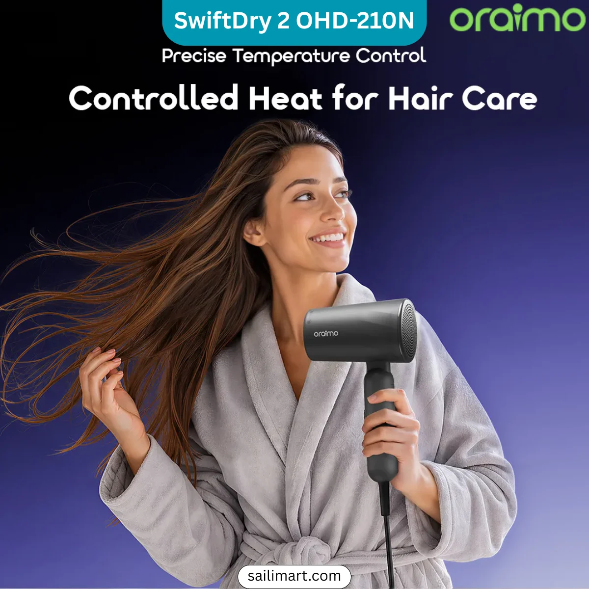 Oraimo SwiftDry 2 Foldable Hair Dryer (OHD-210N)