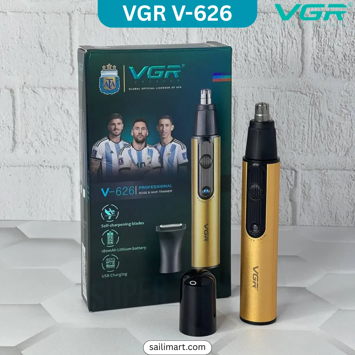 VGR V-626 Professional 2-in-1 Nose & Detail Hair Trimmer
