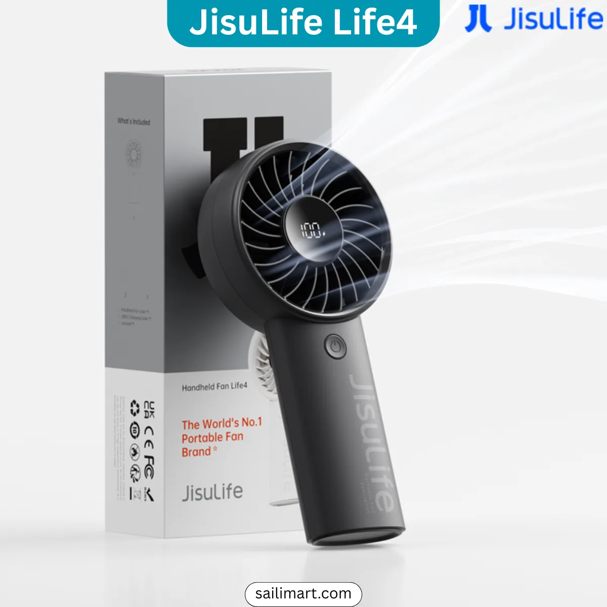 JisuLife Life4 Rechargeable Handheld Fan
