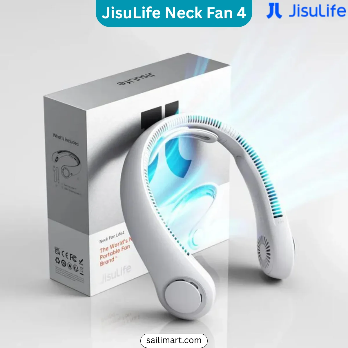 JisuLife Neck Fan Life 4 with 5000mAh Battery