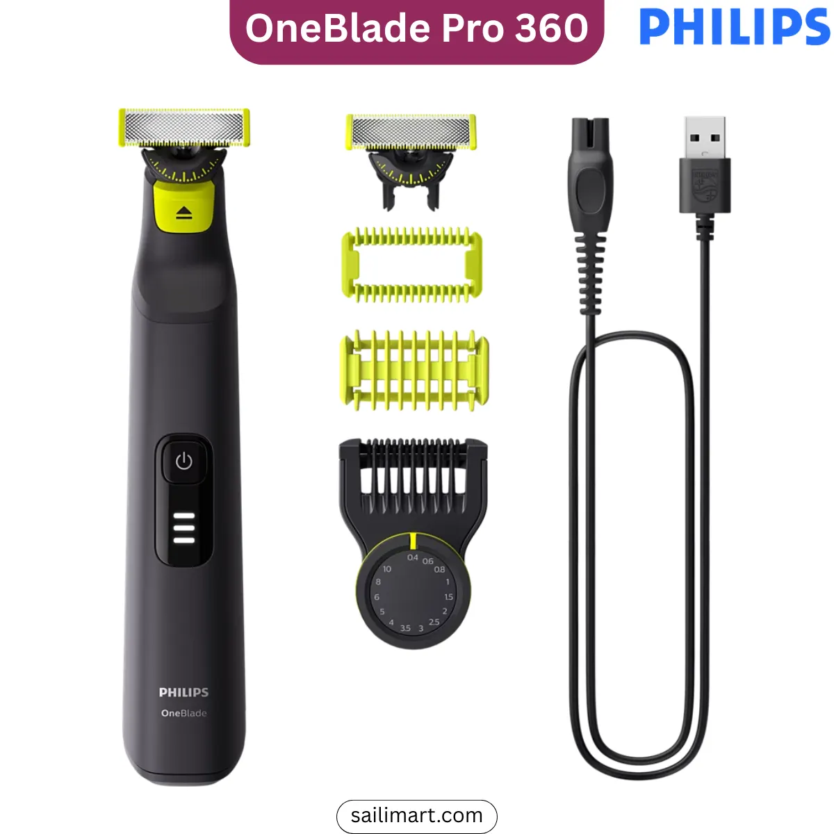 Philips QP6542/15 OneBlade Pro 360 for Face & Body