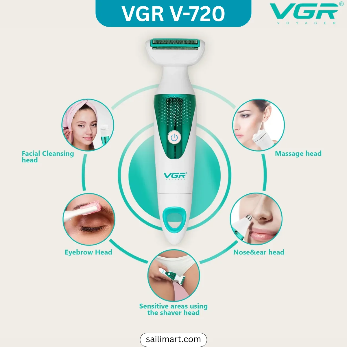 VGR V-720 5-in-1 Professional Lady Care Set