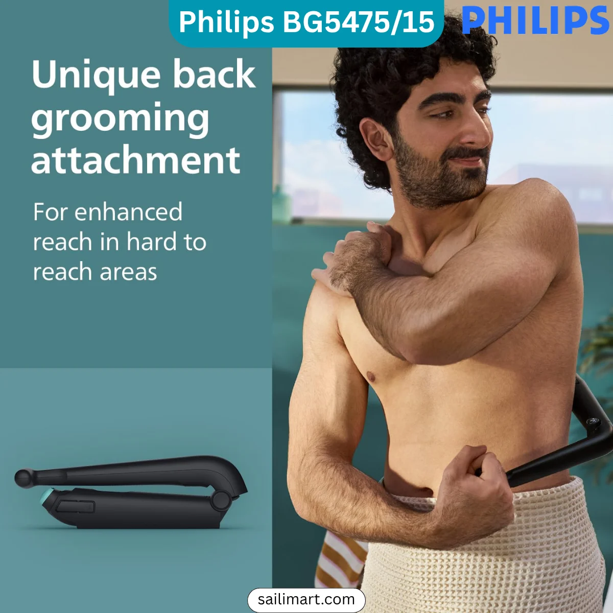 Philips BG5475/15 Unique Back Grooming for Men