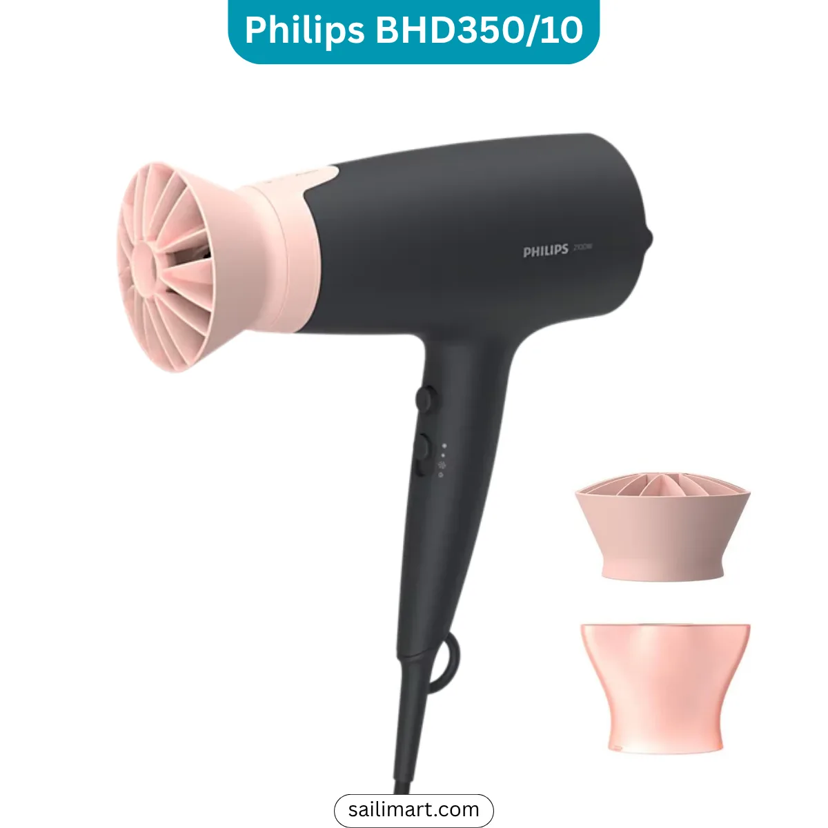 Philips BHD350/10 Hair Dryer 2100W with ThermoProtect