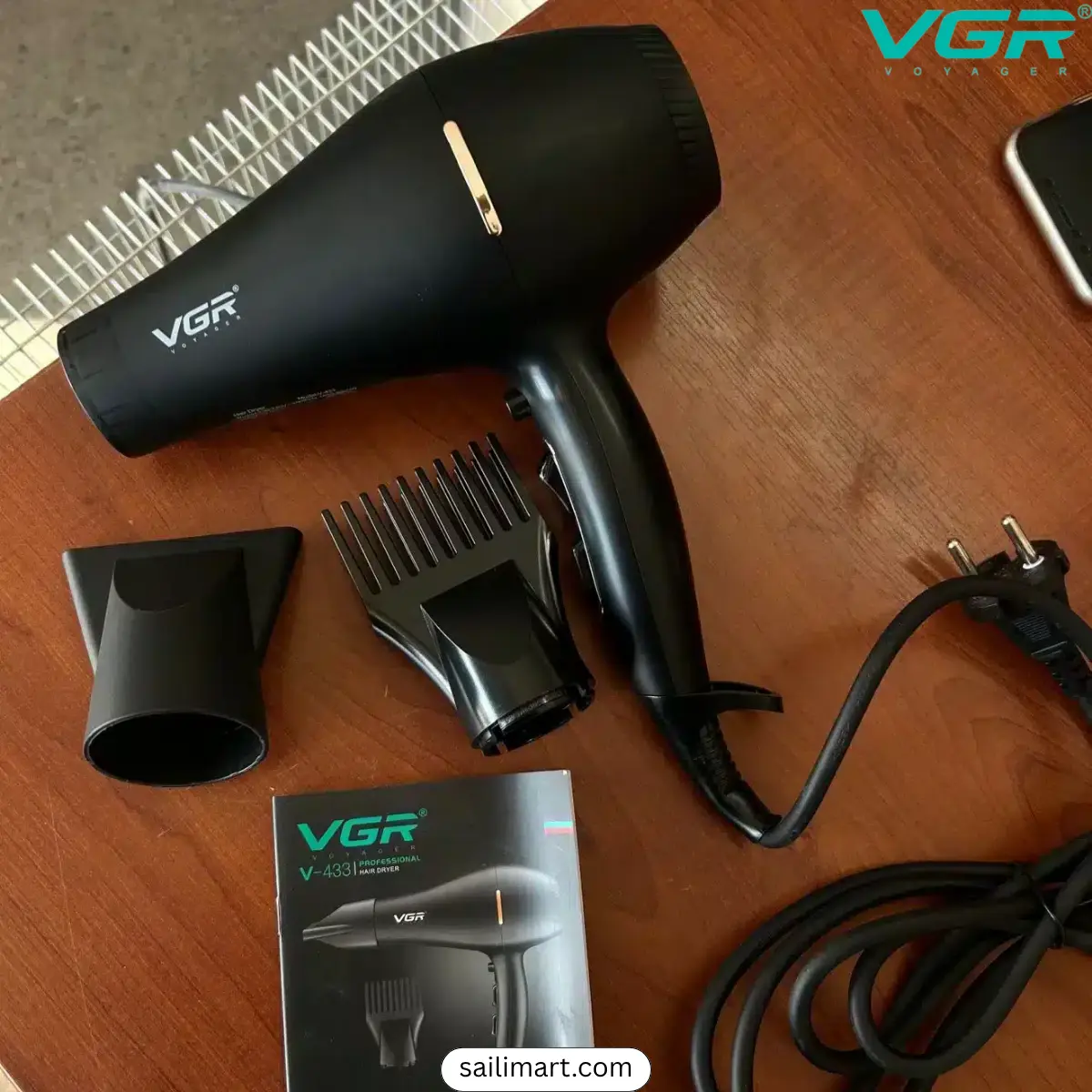 VGR V-433 Professional Hair Dryer 1800-2200W with Ionic Ceramic Technology