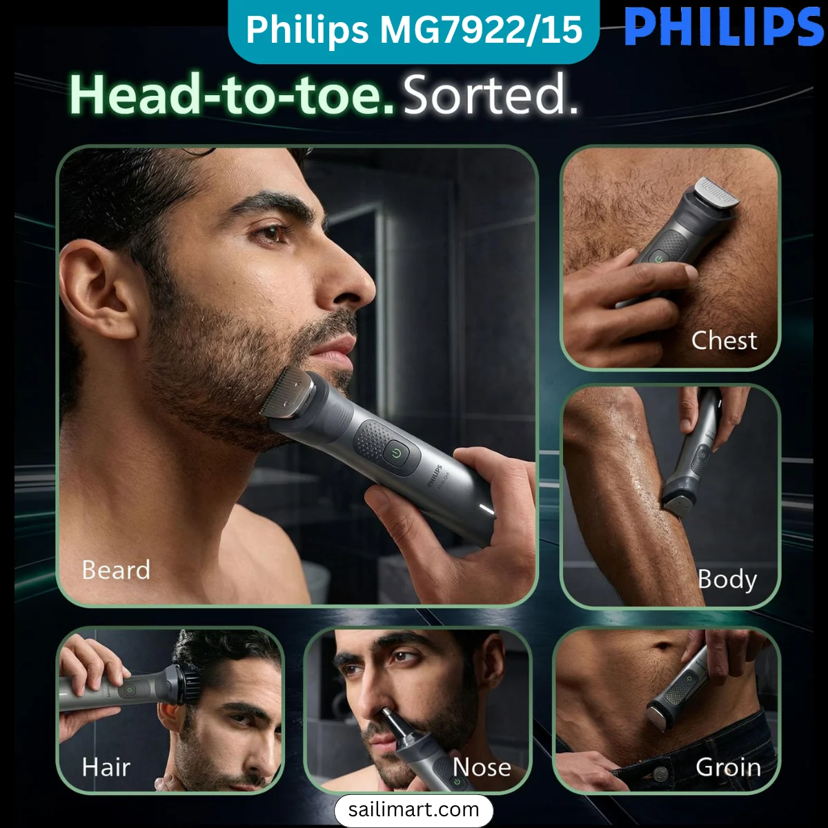 Philips MG7922/15 Trimmer Price in Bangladesh | 13-in-1 Grooming Kit