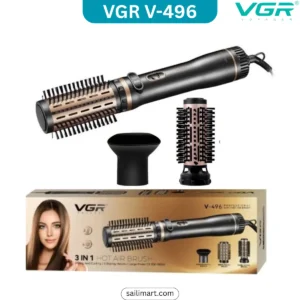 VGR V-496 3-in-1 Hot Air Brush Styler Price in Bangladesh