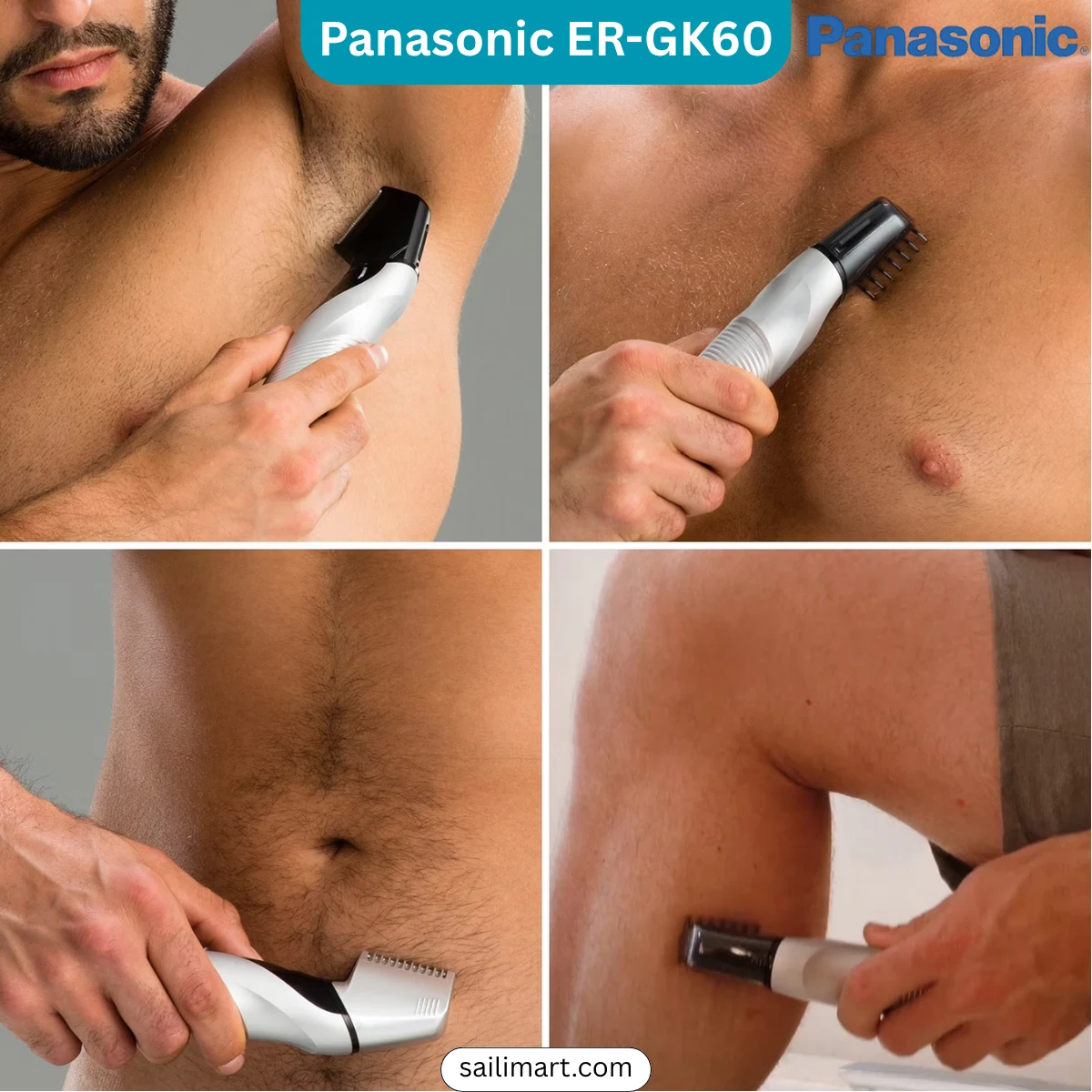 Panasonic ER-GK60 i-Shaper 3-in-1 Body Groomer & Trimmer