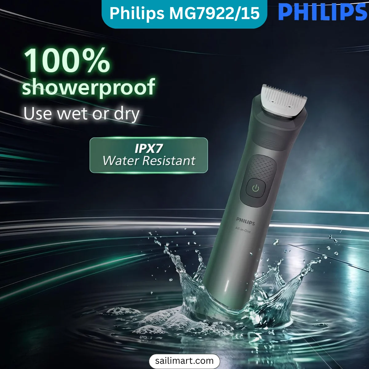 Philips MG7922/15 All-in-One Trimmer 7000 Series 13-in-1 grooming kit with multiple trimming attachments and combs