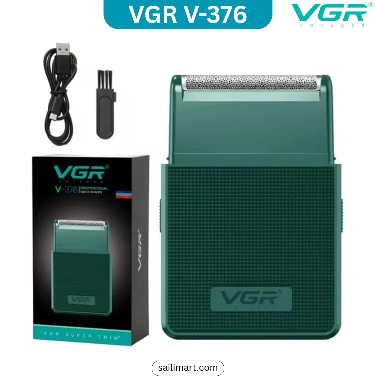 VGR V-376 Professional Pocket-Size Electric Foil Shaver with Pop-Up Trimmer