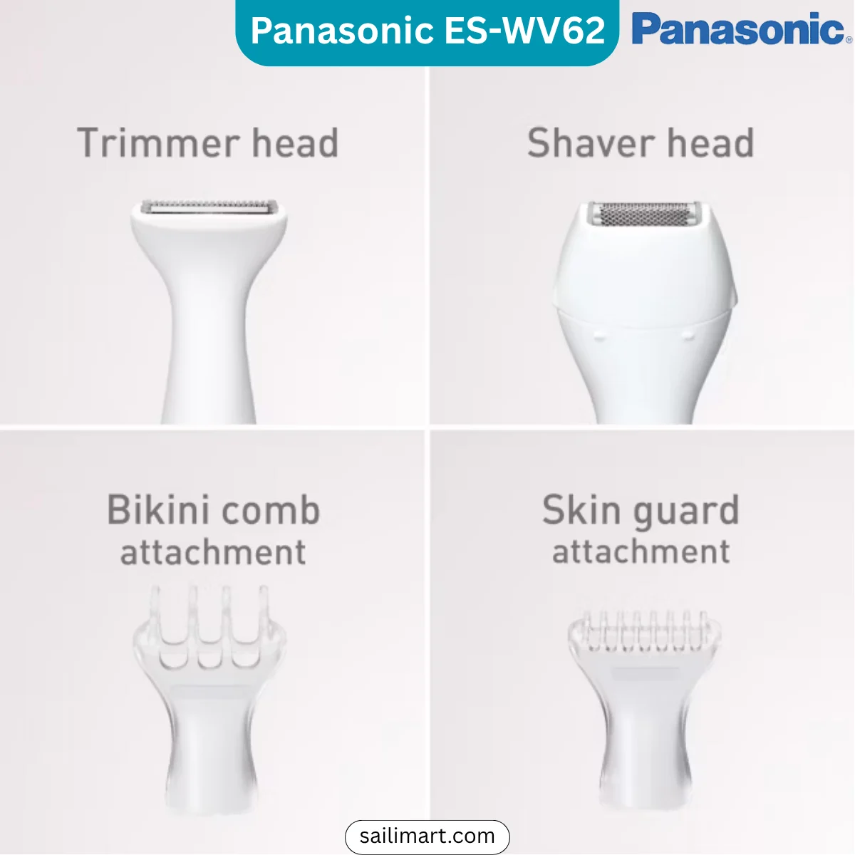 Panasonic ES-WV62-H Wet & Dry Bikini Trimmer & Shaver