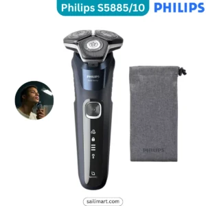 Philips Shaver Series 5000 S5885/10 wet and dry electric rotary shaver with SkinIQ technology and pop-up trimmer